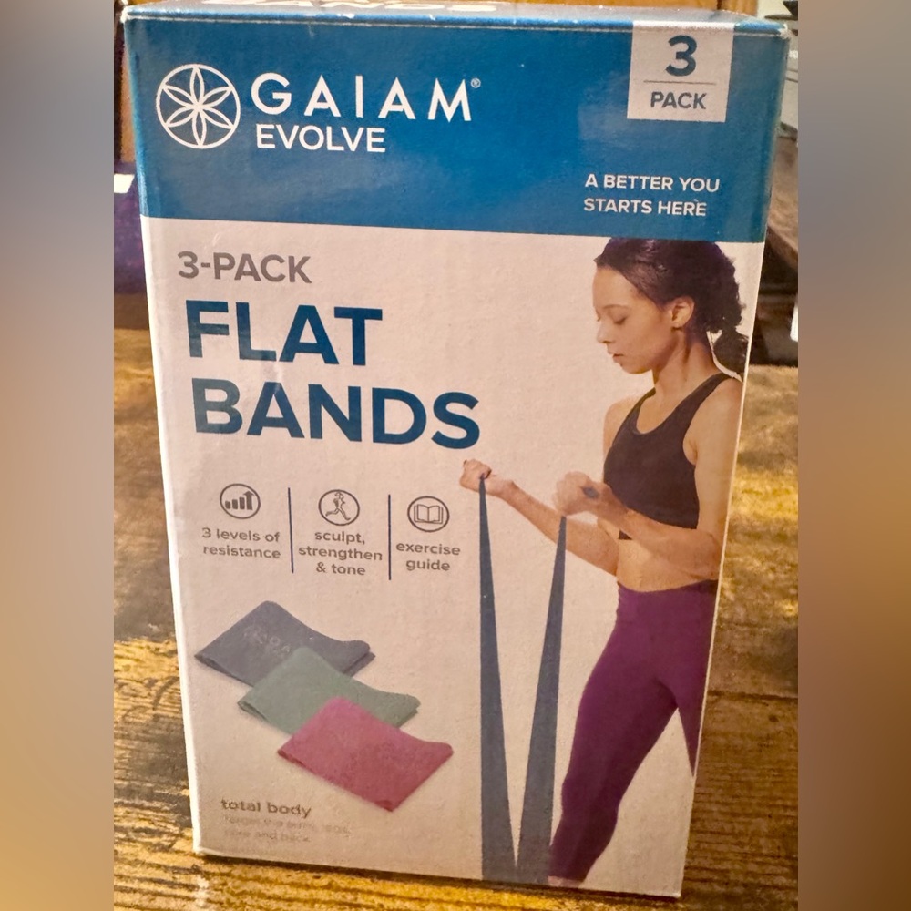 EUC Gaiam Evolve 3 Flat Resistance Bands